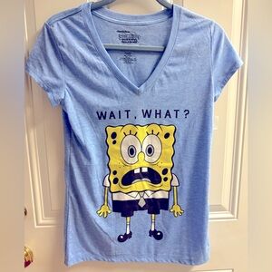 Nickelodeone SpongeBob SquarePants “WAIT WHAT” T-Shirt Lg (11-13)